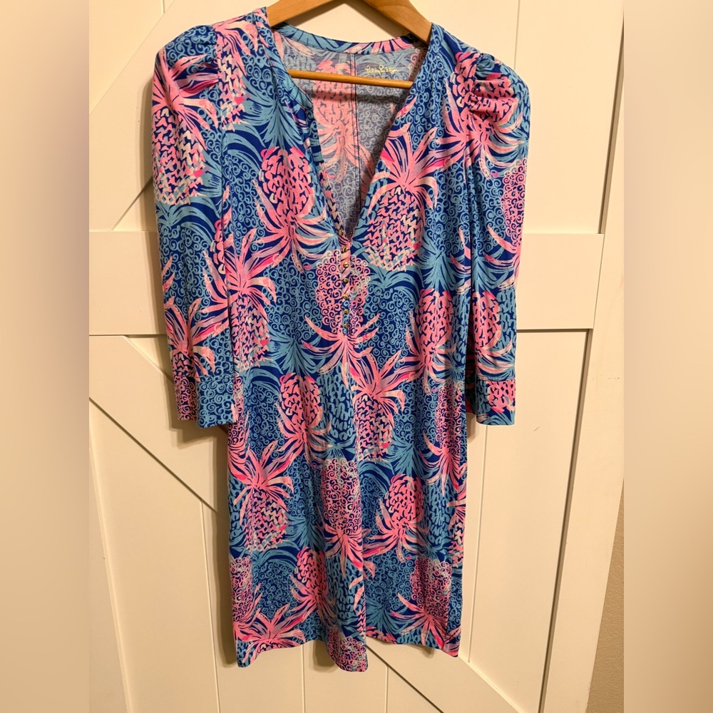 Lilly Pulitzer Marlie Dress Tropic Down Low Women’s Small Vacation Casual